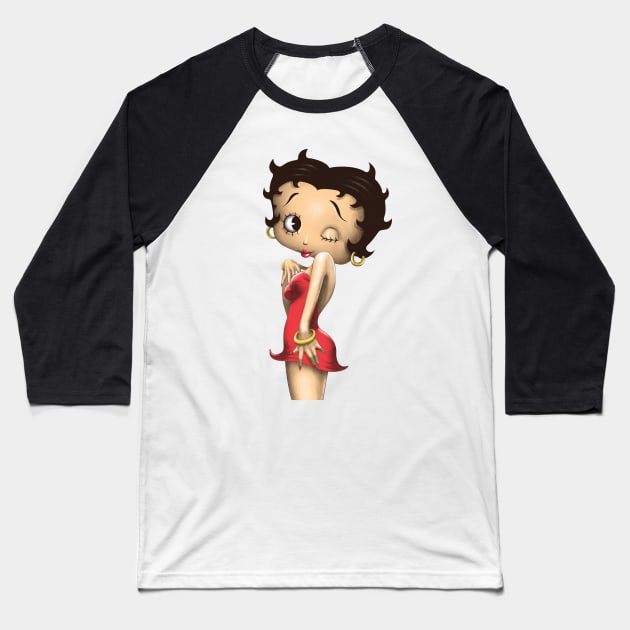 Simply Betty Baseball T-Shirt by Vincent Trinidad Art